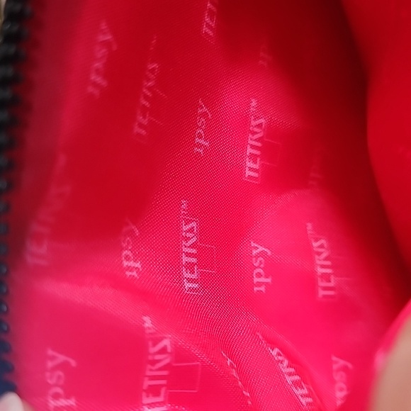 Ipsy Glam Bag June 2019 Red Pink Tetris Makeup Bag - Picture 3 of 3